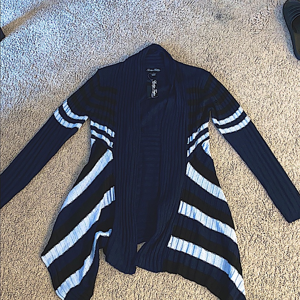 Dark/light blue cardigan brand new